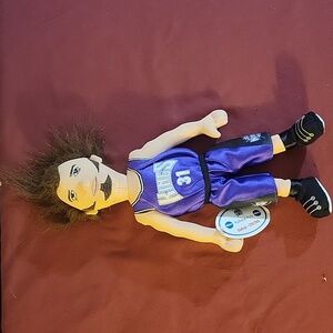 Vintage Sacramento Kings Scott Pollard Pals Plush Beanie Doll 10" New With Tags